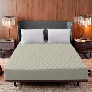 Protector Colchón Doble 40cm de Alto Acolchado Beige 2 Protector Colchón Doble 40cm de Alto Acolchado Beige